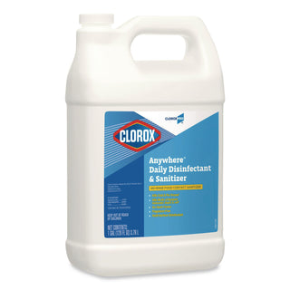 CloroxPro Anywhere Daily Disinfectant and Sanitizing Bottle - 128 fl oz (4 quart) - 1 Each - Disinfectant, Deodorize, pH Balanced - Translucent