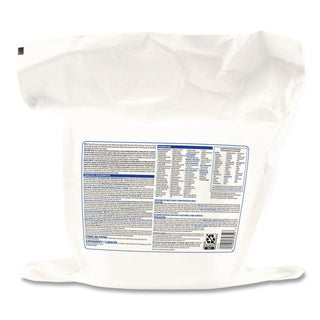 Bleach Germicidal Wipes, 1-Ply, 12 x 12, Unscented, White, 110/Bag