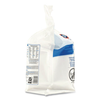 Bleach Germicidal Wipes, 1-Ply, 12 x 12, Unscented, White, 110/Bag