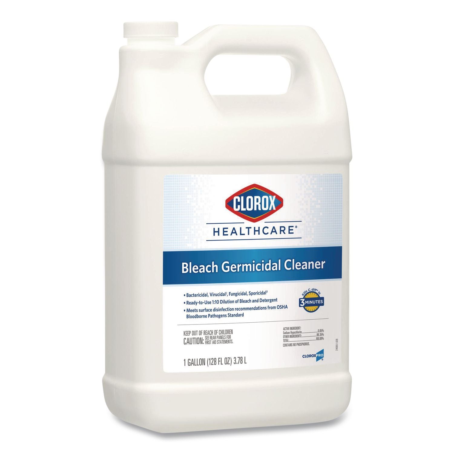 Bleach Germicidal Cleaner, 128 oz Refill Bottle