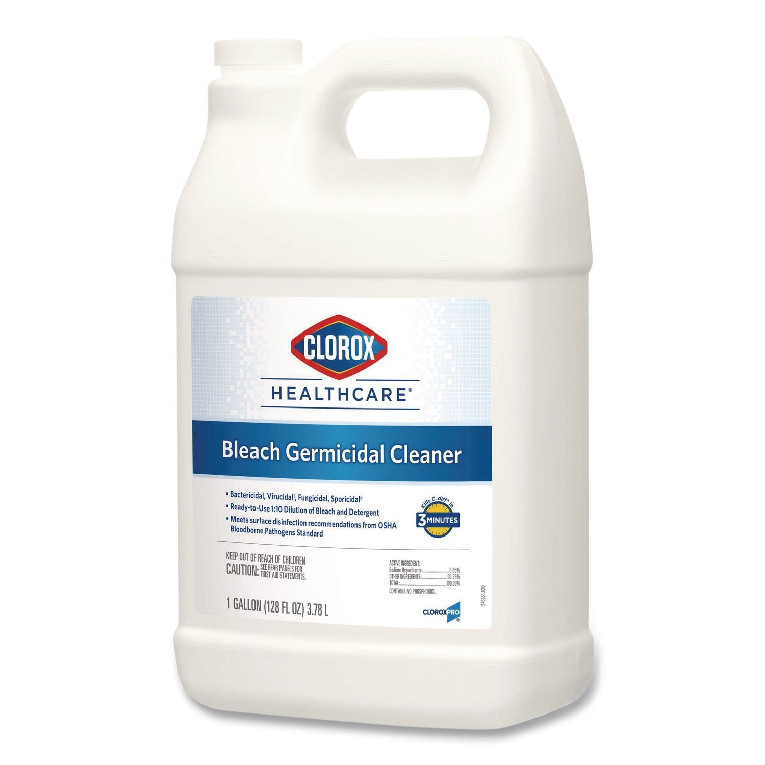 Bleach Germicidal Cleaner, 128 oz Refill Bottle