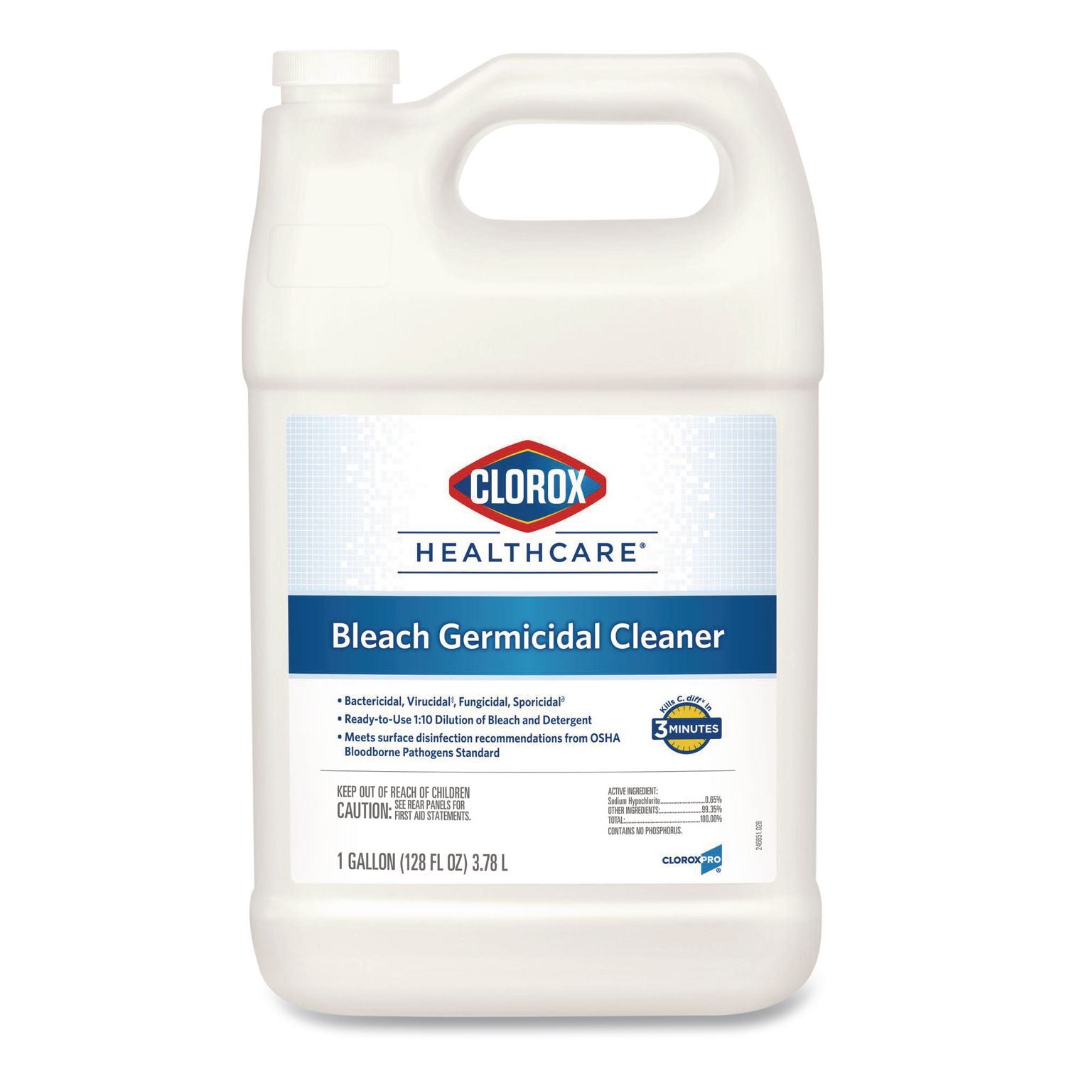 Bleach Germicidal Cleaner, 128 oz Refill Bottle