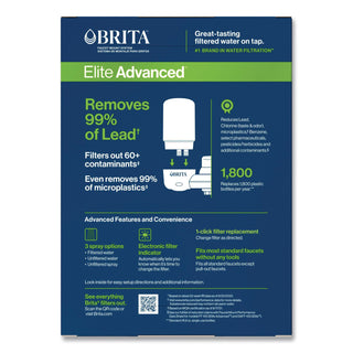 On Tap Faucet Water Filter System, White