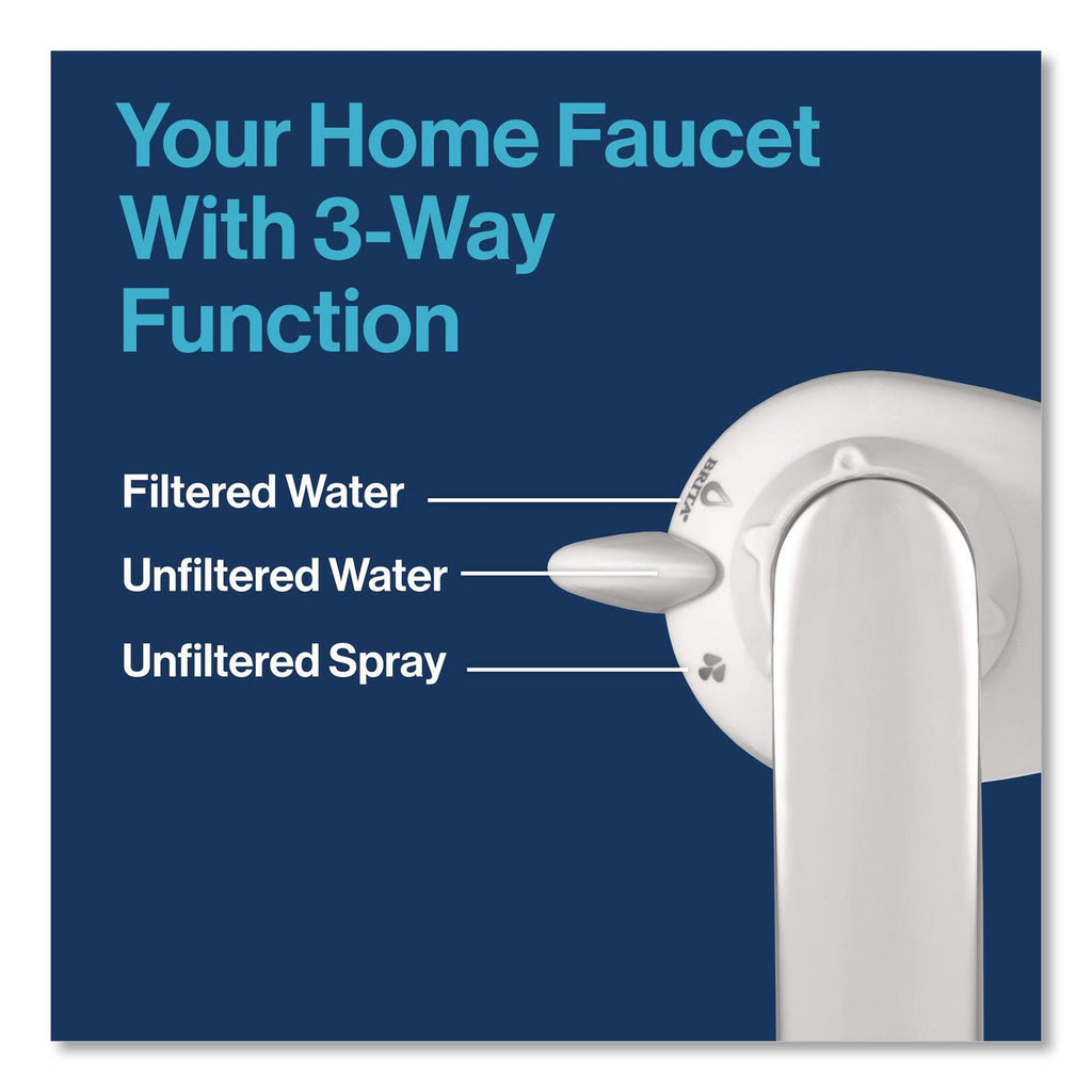 On Tap Faucet Water Filter System, White