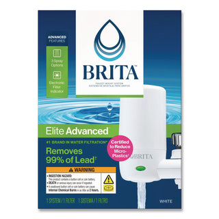 On Tap Faucet Water Filter System, White, 4/Carton