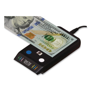 FlashTest Counterfeit Detector, MICR; UV Light; Watermark, U.S. Currency, 2.5 x 4.5 x 0.8, Black