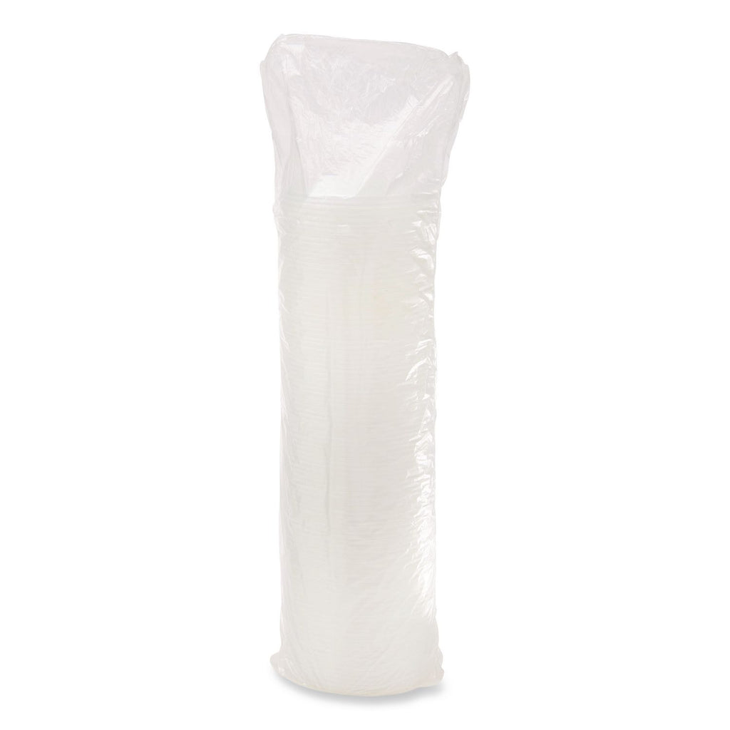 Dart Translucent Slotted Foam Cup Lids - 10 / Carton - 100 - Translucent