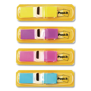 Highlighting Page Flags, 4 Bright Colors, 0.5 x 1.75, 35/Color, 4 Dispensers/Pack