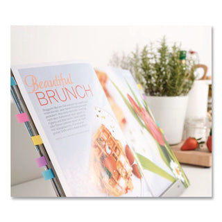 Highlighting Page Flags, 4 Bright Colors, 0.5 x 1.75, 35/Color, 4 Dispensers/Pack