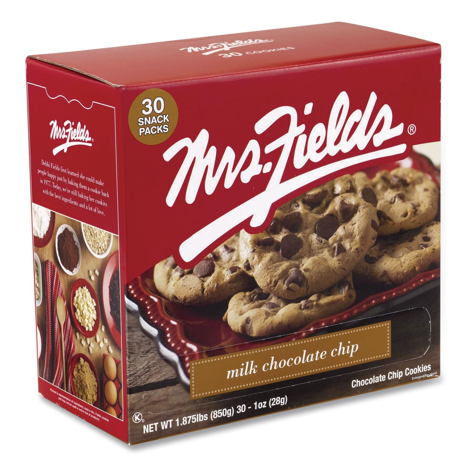 Milk Chocolate Chip Cookies, 1 oz, Indidually Wrapped Pack, 30/Carton, Ships in 1-3 Business Days
