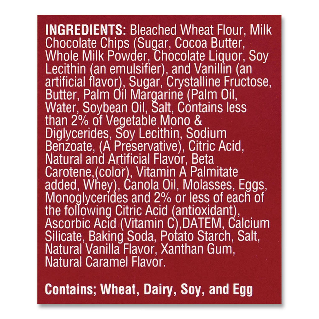 Milk Chocolate Chip Cookies, 1 oz, Indidually Wrapped Pack, 30/Carton, Ships in 1-3 Business Days