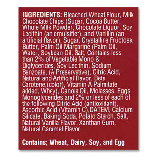 Milk Chocolate Chip Cookies, 1 oz, Indidually Wrapped Pack, 30/Carton, Ships in 1-3 Business Days