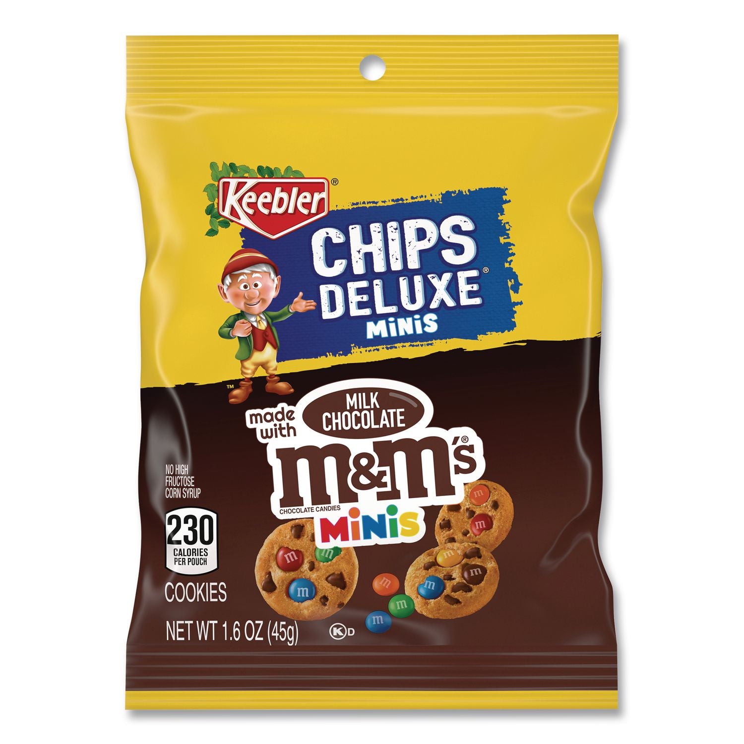 Mini Cookie Snack Packs, Chocolate Chip/MandMs, 1.6 oz Pouch, 30 Pouches/Carton, Ships in 1-3 Business Days