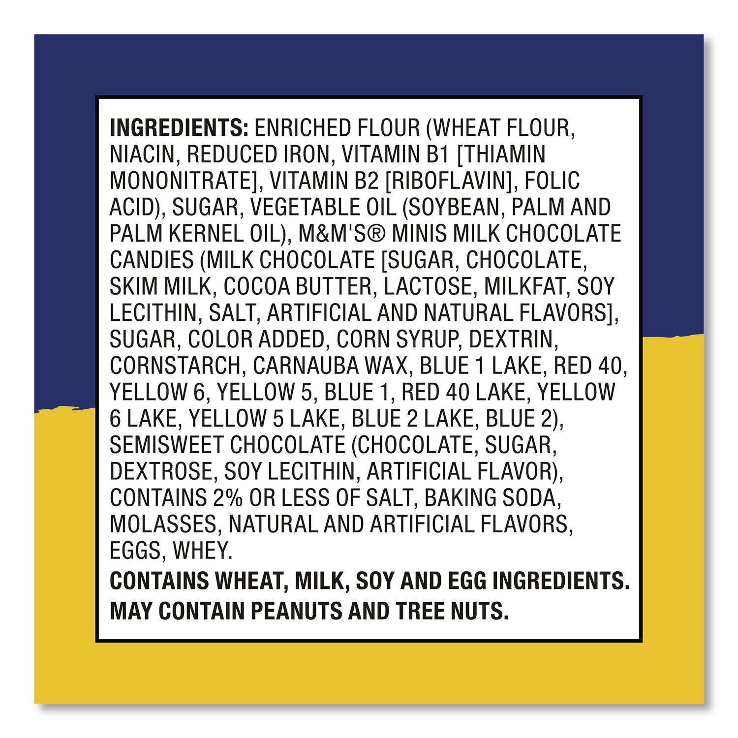 Mini Cookie Snack Packs, Chocolate Chip/MandMs, 1.6 oz Pouch, 30 Pouches/Carton, Ships in 1-3 Business Days