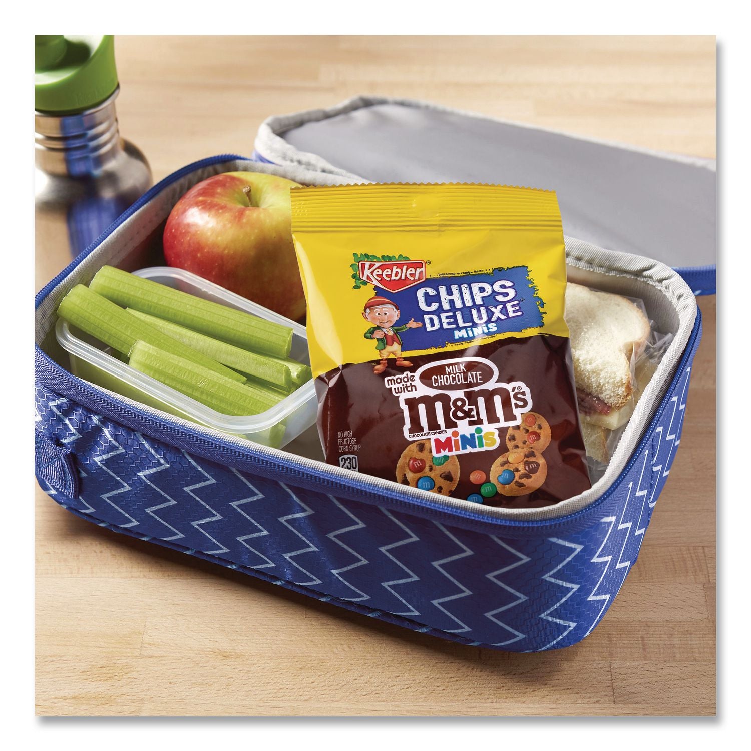 Mini Cookie Snack Packs, Chocolate Chip/MandMs, 1.6 oz Pouch, 30 Pouches/Carton, Ships in 1-3 Business Days