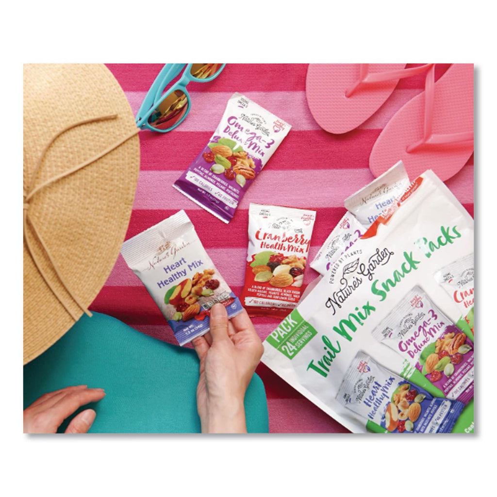 Healthy Trail Mix Snack Packs, 1.2 oz Pouch, 24 Pouches/Carton, Ships in 1-3 Business Days
