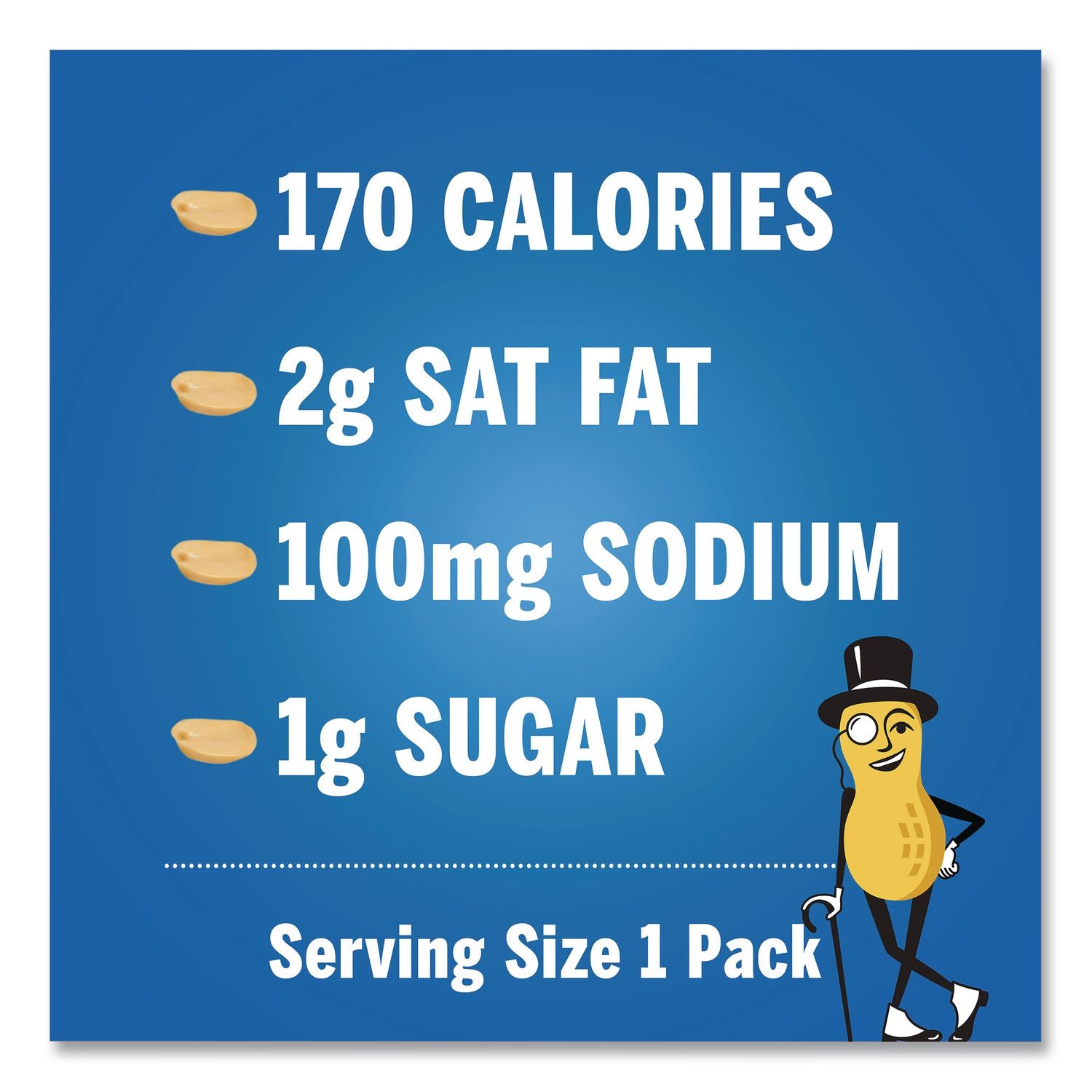 Salted Peanuts, 1 oz Pack, 48/Box, Ships in 1-3 Business Days