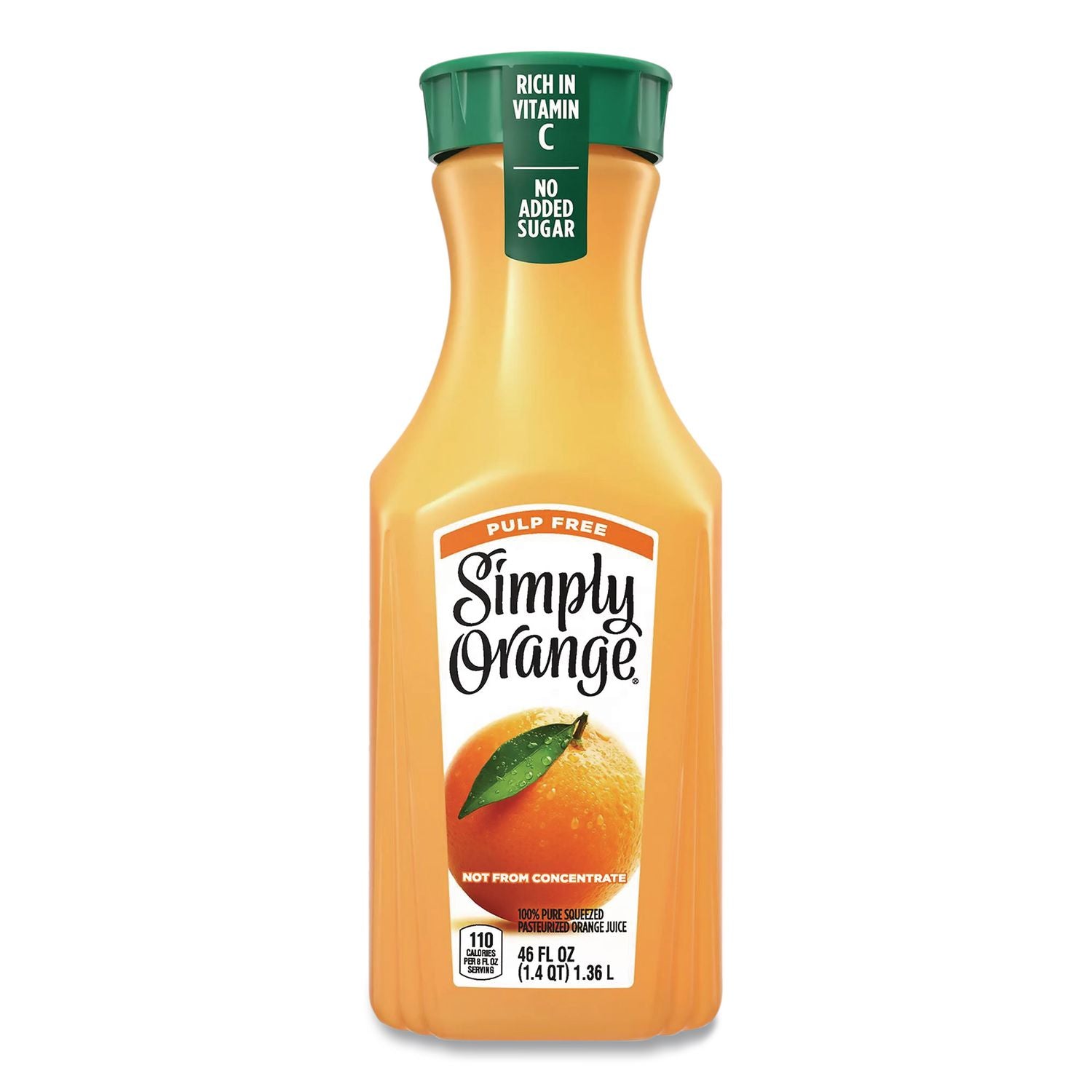 Orange Juice Pulp Free, 52 oz Bottle, 2/Pack, Ships in 1-3 Business Days