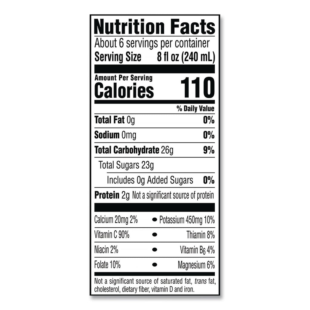 Orange Juice Pulp Free, 52 oz Bottle, 2/Pack, Ships in 1-3 Business Days