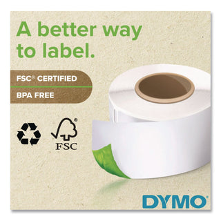 LabelWriter Address Labels, 1.12" x 3.5", White, 130 Labels/Roll, 2 Rolls/Pack
