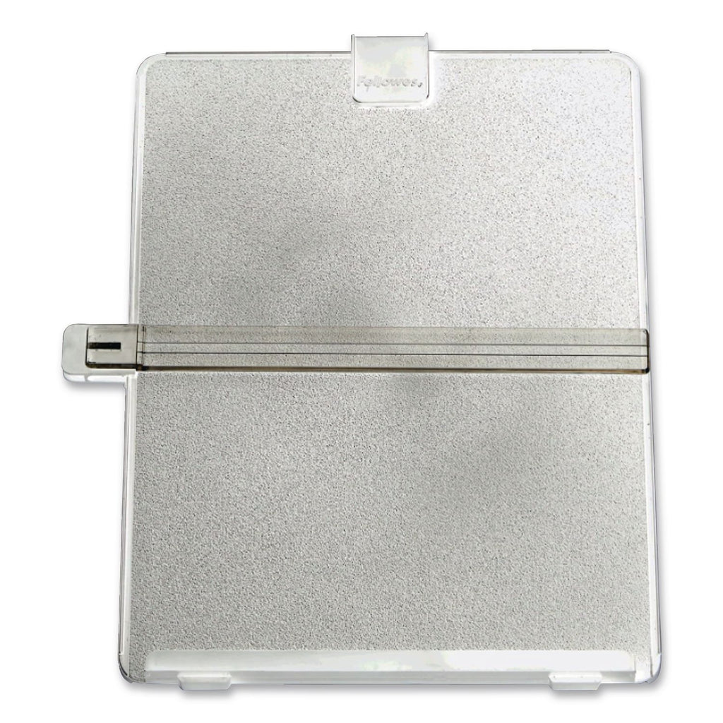 Non-Magnetic Desktop Copyholder, 25 Sheet Capacity, Plastic, Platinum