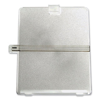Non-Magnetic Desktop Copyholder, 25 Sheet Capacity, Plastic, Platinum