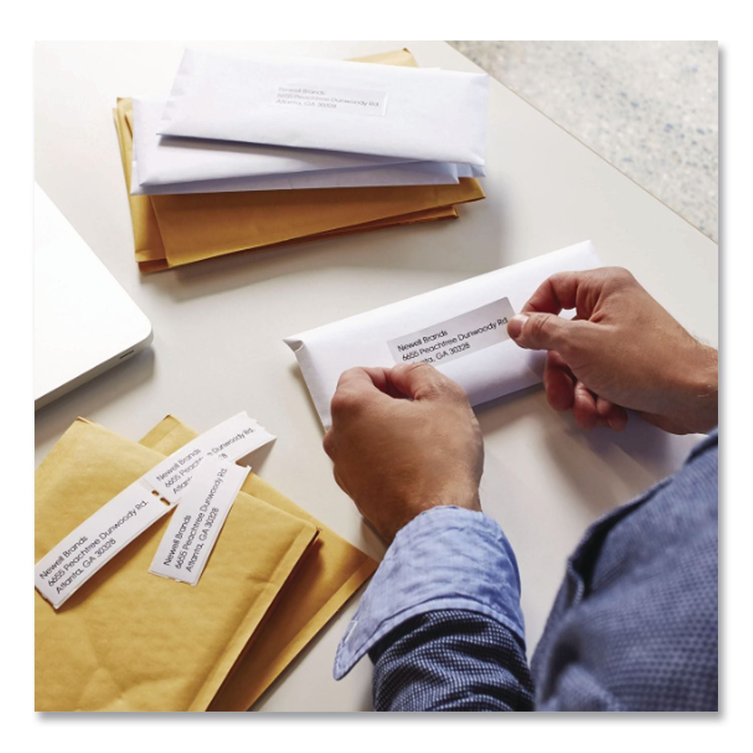 LabelWriter Address Labels, 1.12" x 3.5", White, 260 Labels/Roll, 2 Rolls/Pack