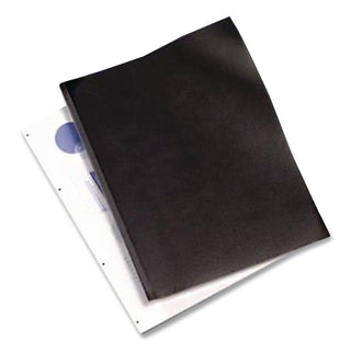 VeloBind Presentation Covers, Black, 11 x 8.5, Punched & Scored, 50/Pack