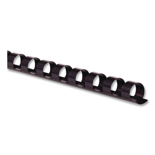 CombBind Standard Spines, 3/4" Diameter, 160 Sheet Capacity, Black, 100/Box