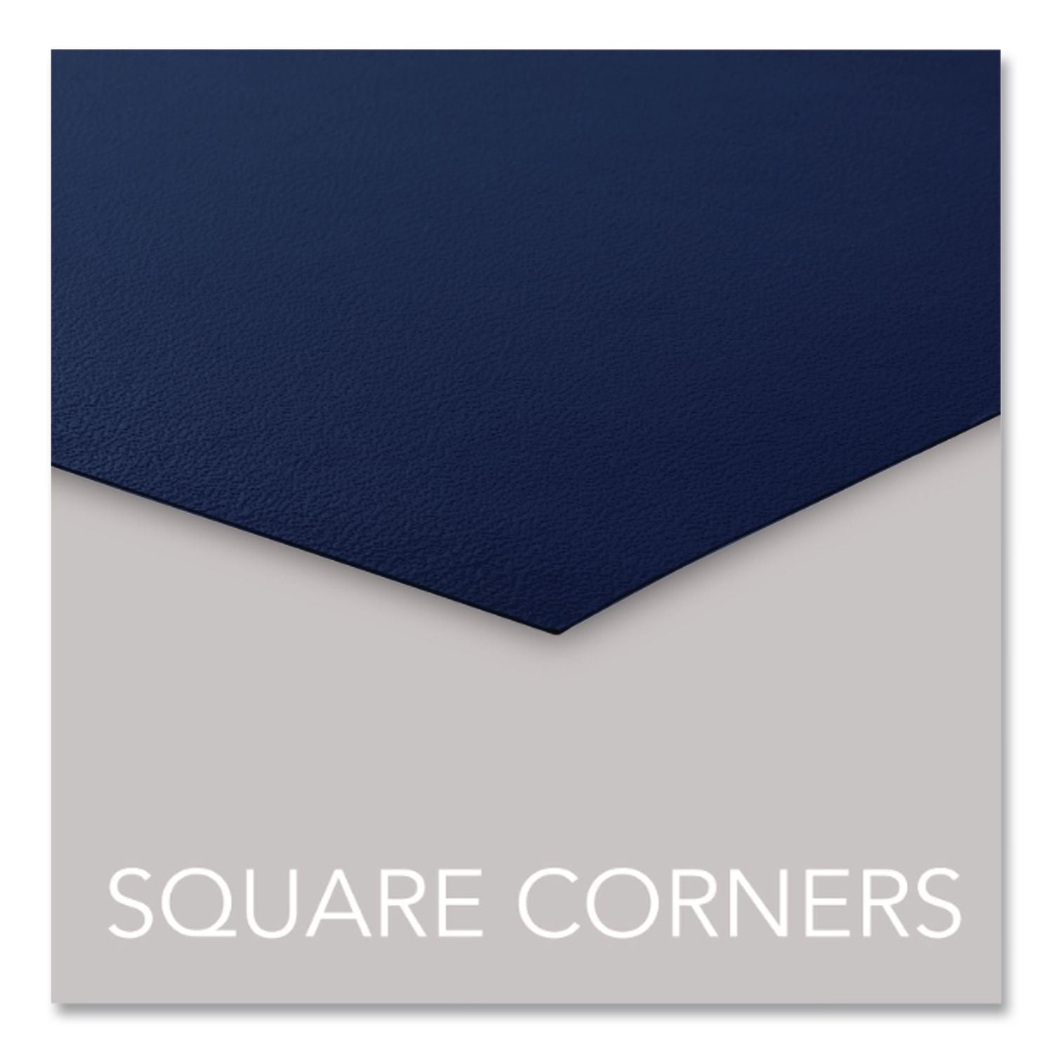 Opaque Plastic Presentation Covers for Binding Systems, Navy, 11 x 8.5, Unpunched, 50/Pack