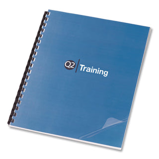 Clear View Presentation Covers for Binding Systems, Clear, 11.25 x 8.75, Punched, 100/Box