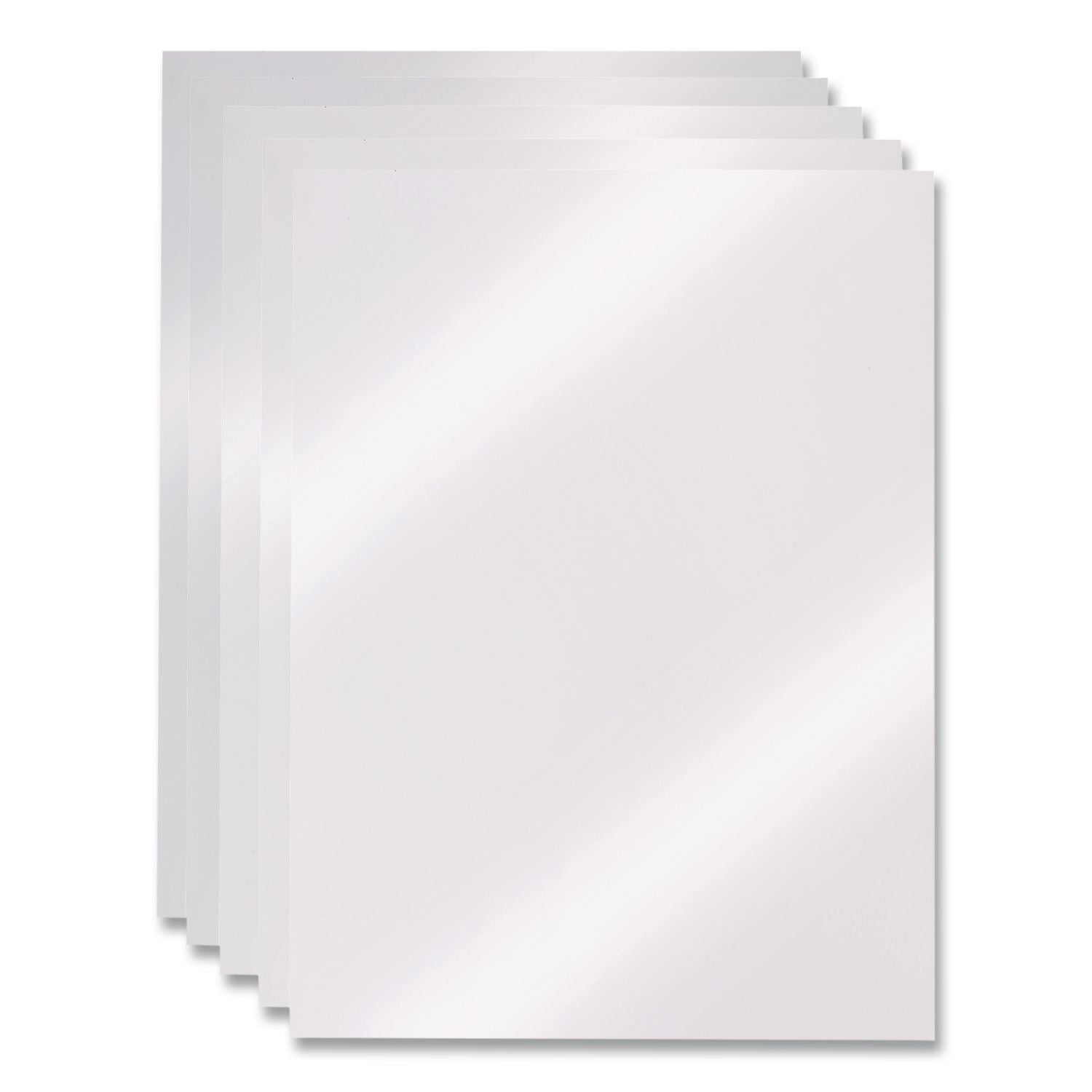 Clear View Presentation Covers for Binding Systems, 6 mil, Clear, 11 x 8.5, Unpunched, 100/Box
