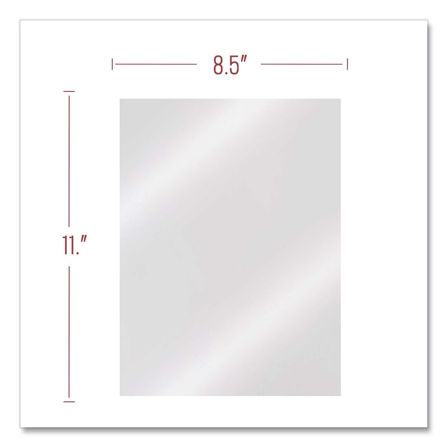 Clear View Presentation Covers for Binding Systems, 6 mil, Clear, 11 x 8.5, Unpunched, 100/Box