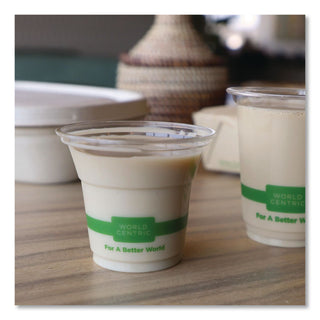 PLA Clear Cold Cups, 5 oz, Clear, 2,000/Carton