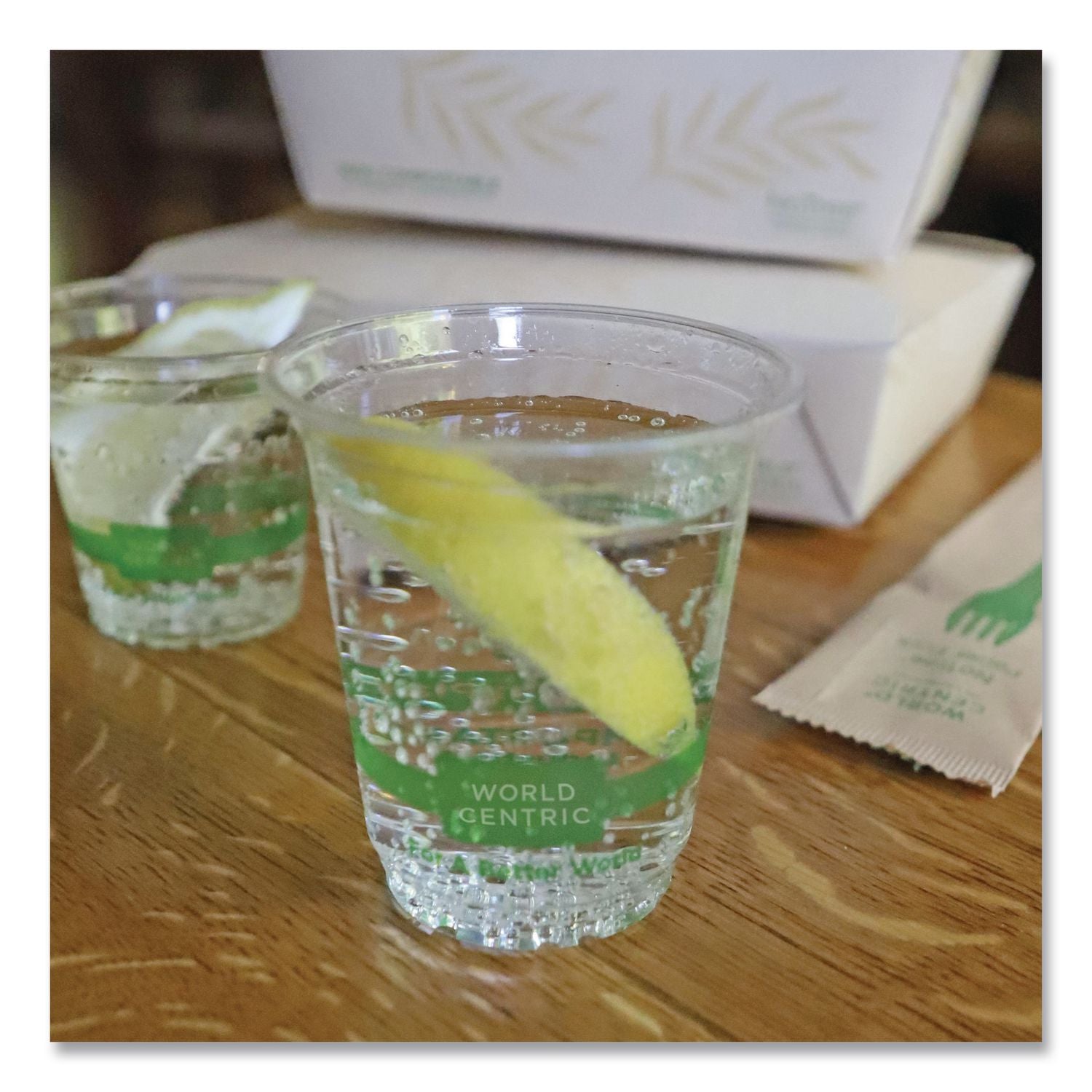 PLA Clear Cold Cups, 7 oz, Clear, 2,000/Carton