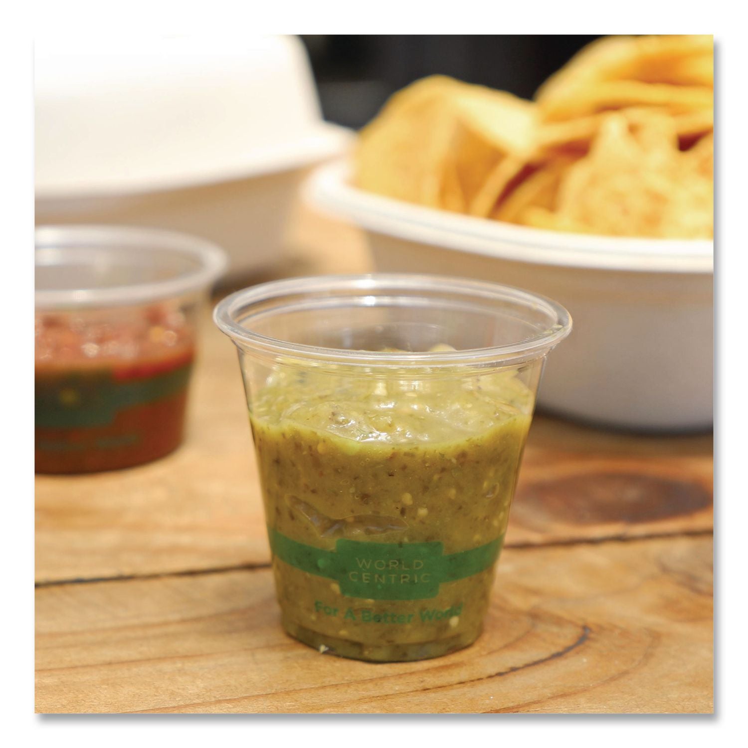 PLA Clear Cold Cups, 3 oz, Clear, 2,500/Carton