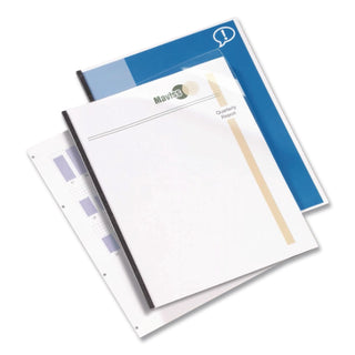 VeloBind Presentation Covers, Clear, 11 x 8.5, Punched & Scored, 25/Pack