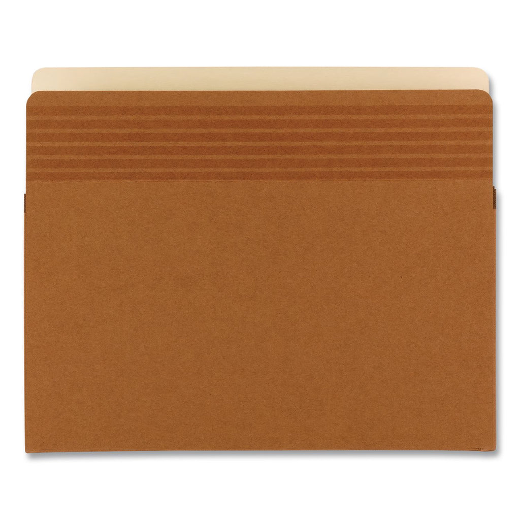SuperTab Pockets, 5.25" Expansion, Letter Size, Redrope, 10/Box