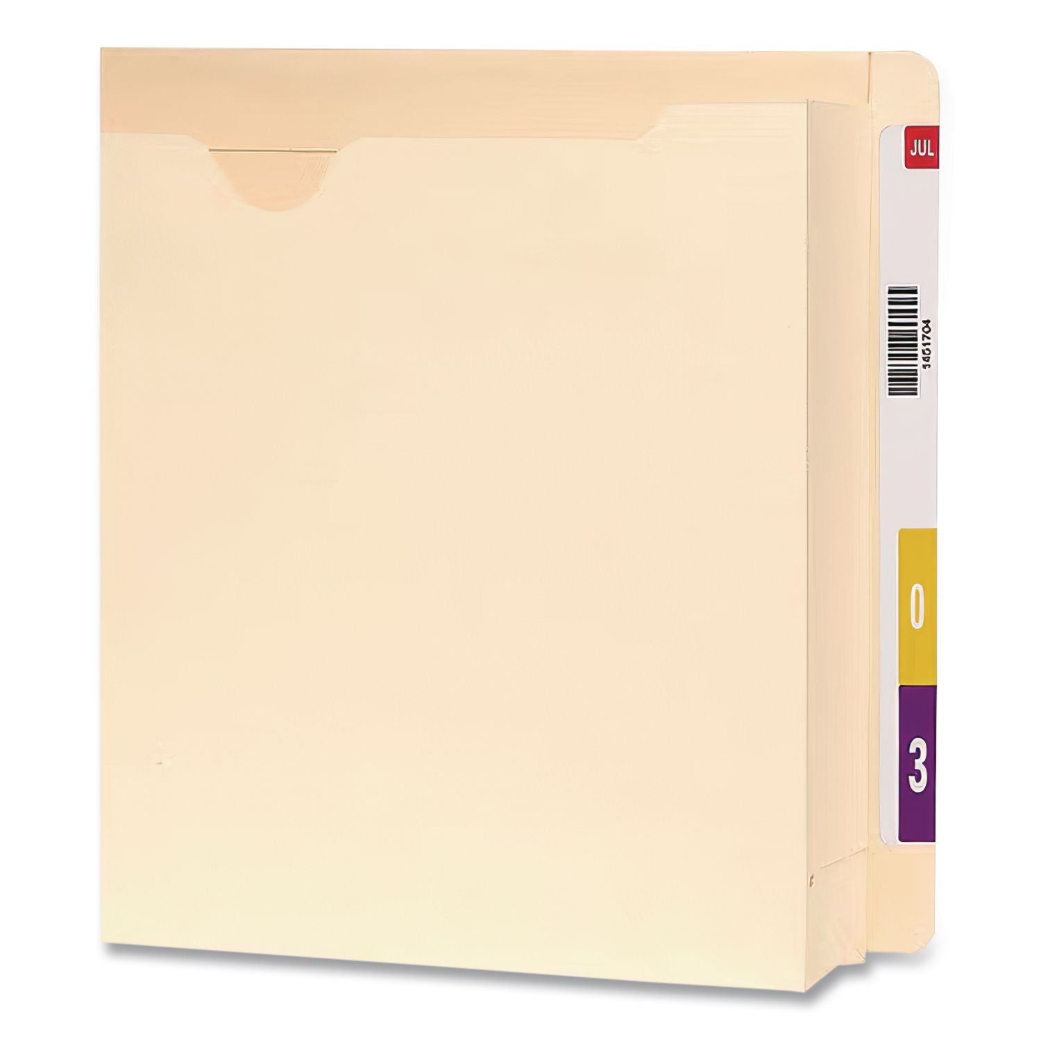Heavyweight End Tab File Jacket with 2" Expansion, Straight Tab, Letter Size, Manila, 25/Box