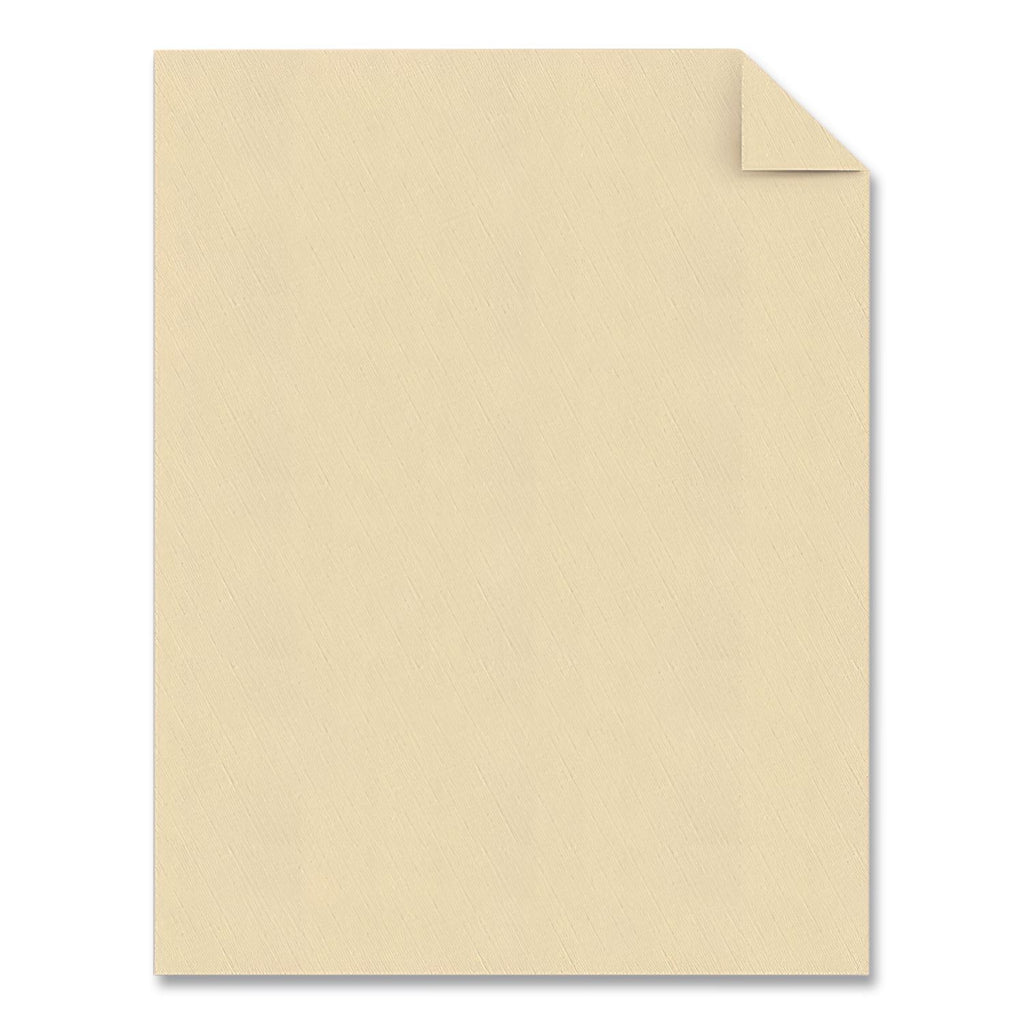 25% Cotton Business Paper, 95 Bright, 24 lb Bond Weight, 8.5 x 11, Ivory, 500 Sheets/Ream