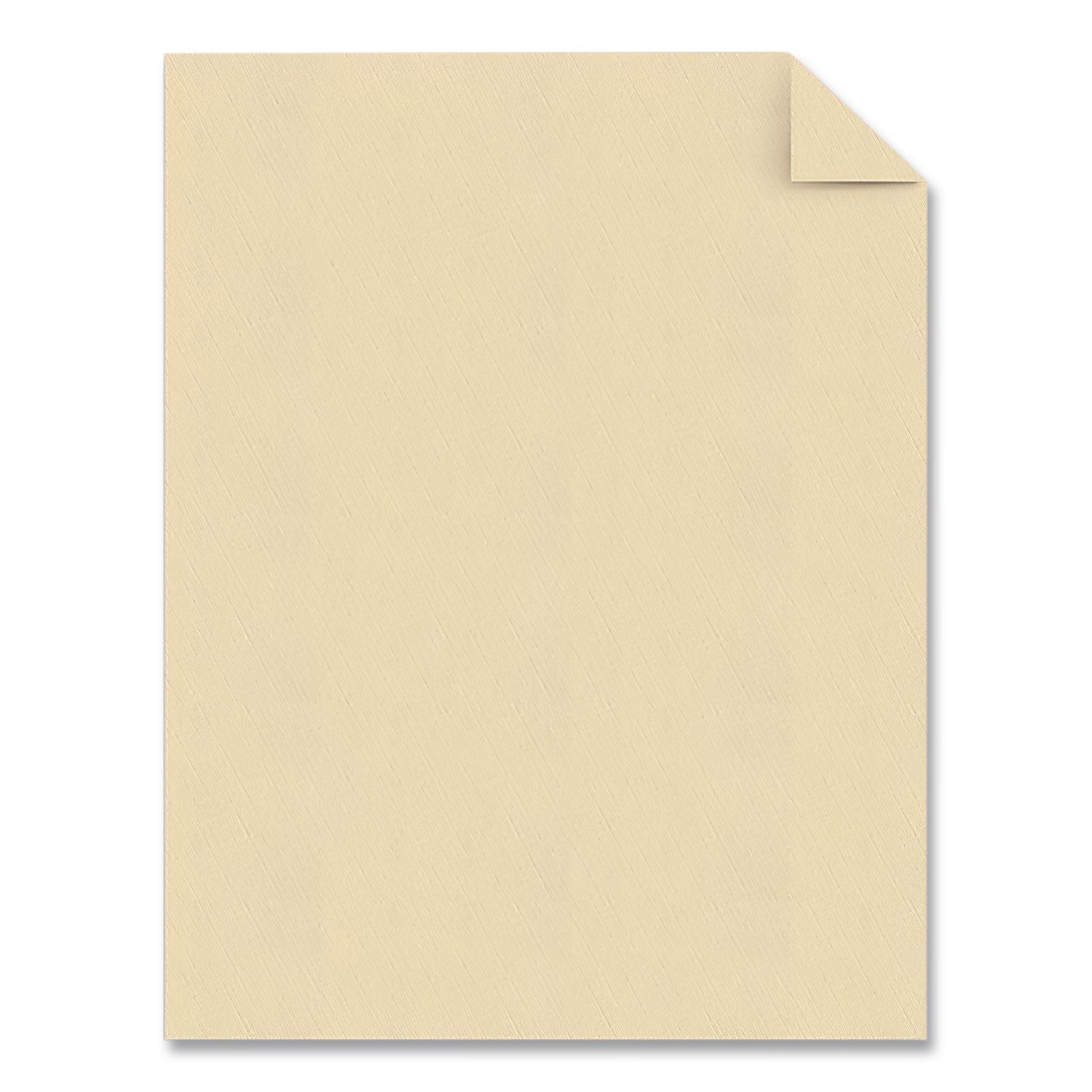 25% Cotton Business Paper, 95 Bright, 24 lb Bond Weight, 8.5 x 11, Ivory, 500 Sheets/Ream