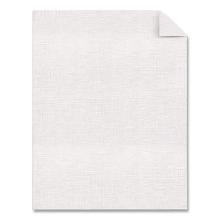 25% Cotton Linen Business Paper, 91 Bright, 24 lb Bond Weight, 8.5 x 11, White, 500/Ream