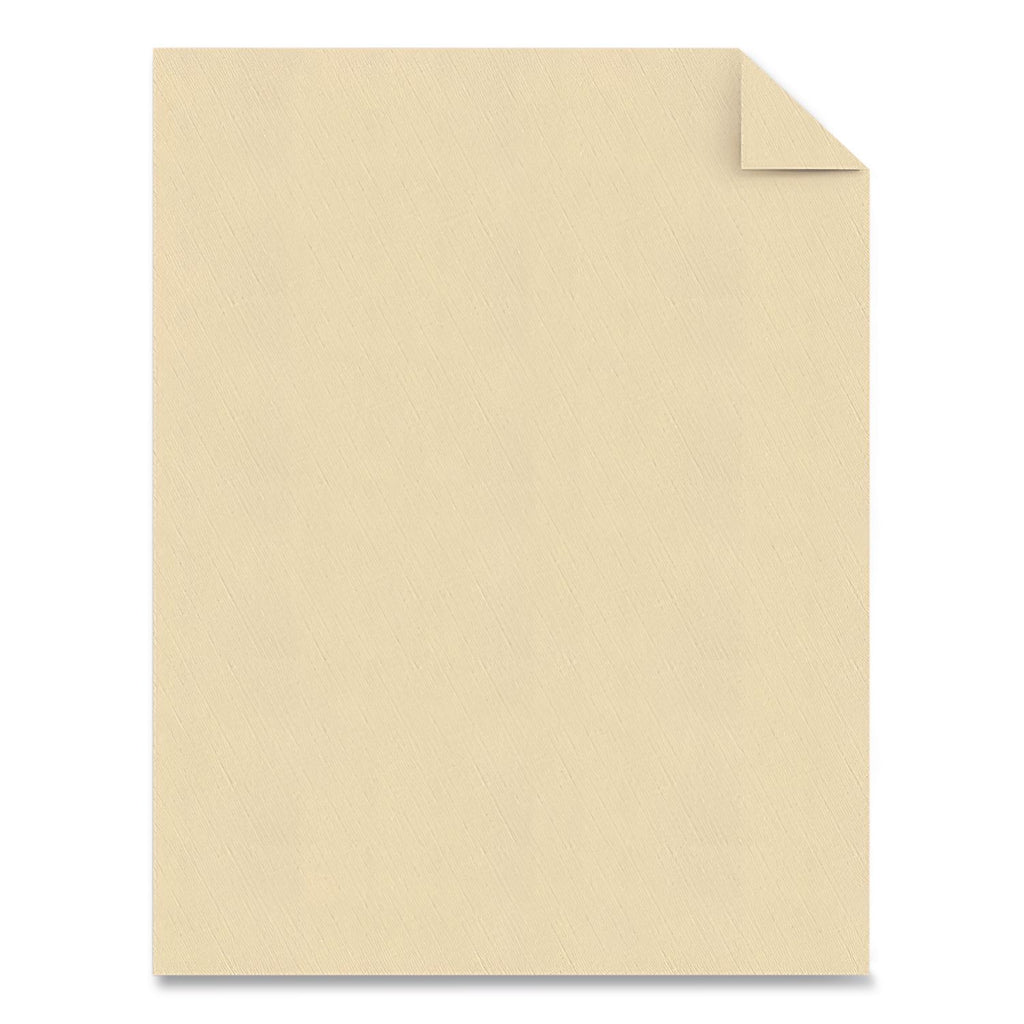 25% Cotton Linen Business Paper, 24 lb Bond Weight, 8.5 x 11, Ivory, 500/Ream