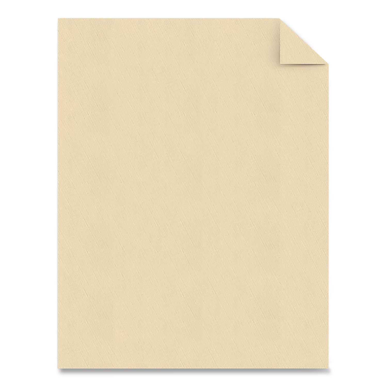 25% Cotton Linen Business Paper, 24 lb Bond Weight, 8.5 x 11, Ivory, 500/Ream