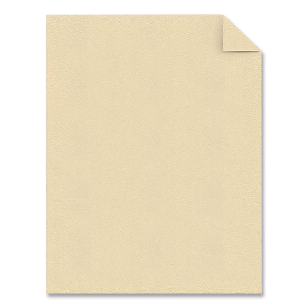 25% Cotton Linen Business Paper, 32 lb Bond Weight, 8.5 x 11, Ivory, 250/Pack