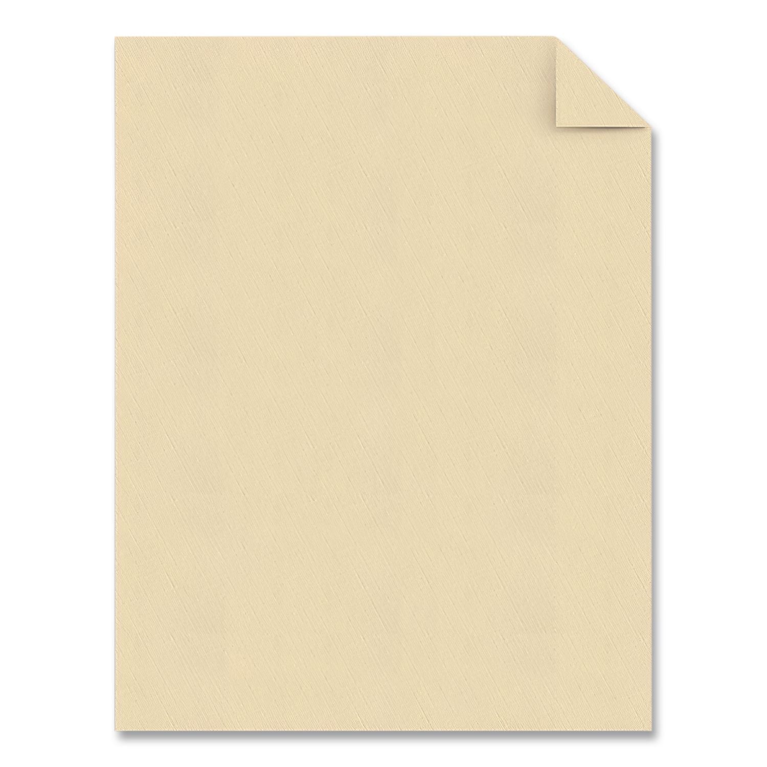 25% Cotton Linen Business Paper, 32 lb Bond Weight, 8.5 x 11, Ivory, 250/Pack