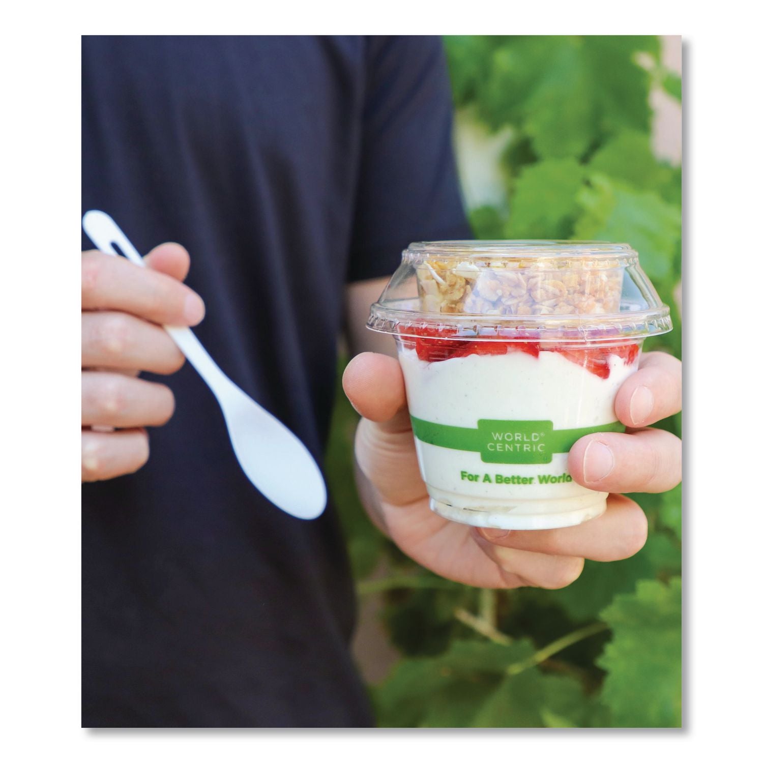 PLA Clear Cold Cup Lids, Dome Lid, Fits 2 oz Portion Cup and 9 oz to 24 oz Cups, 1,000/Carton