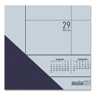EcoTones Recycled Academic Desk Pad Calendar, 18.5 x 13, Orchid Sheets, Cordovan Corners, 12-Month (Aug-July): 2023-2024