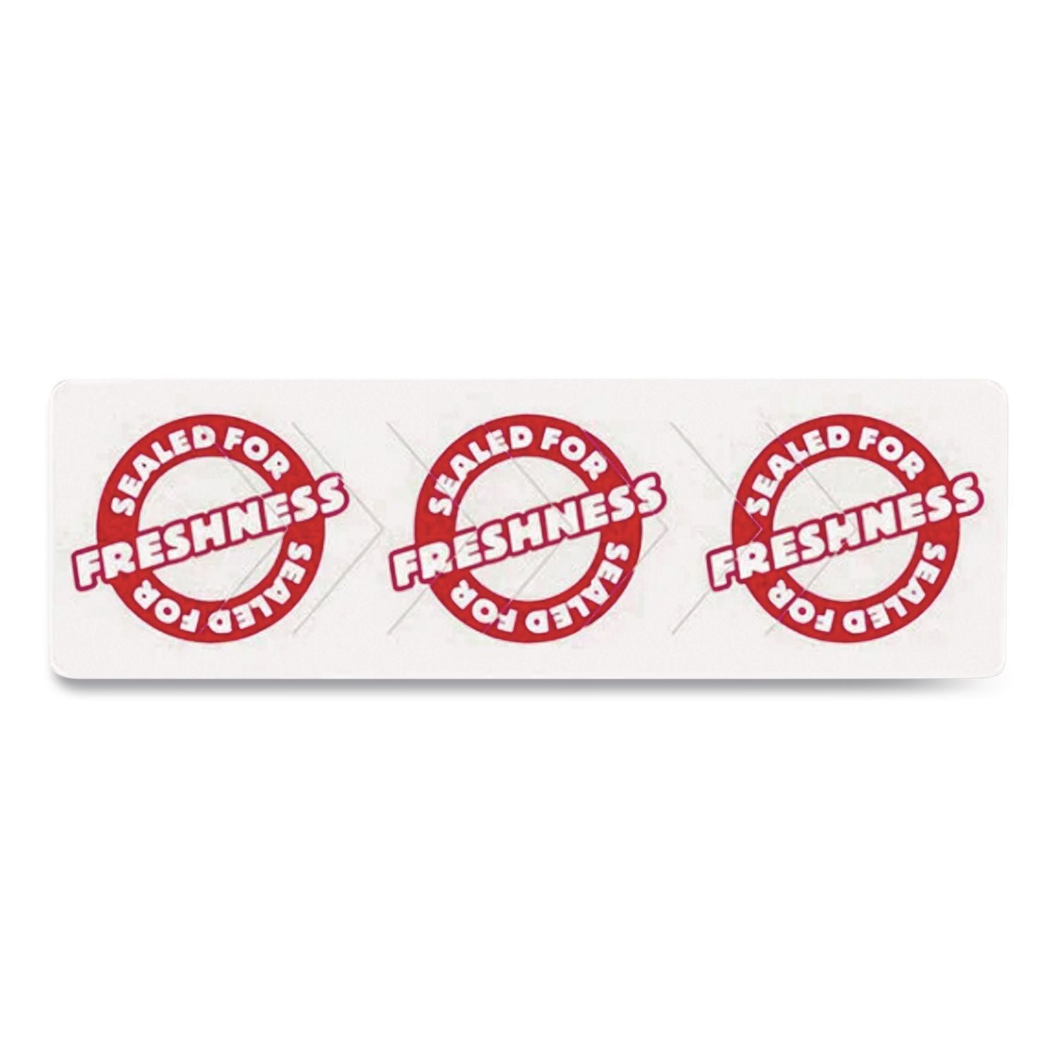 Tamper Seal Label, 1.88 x 6, Red/White, 500/Roll, 4 Rolls/Carton
