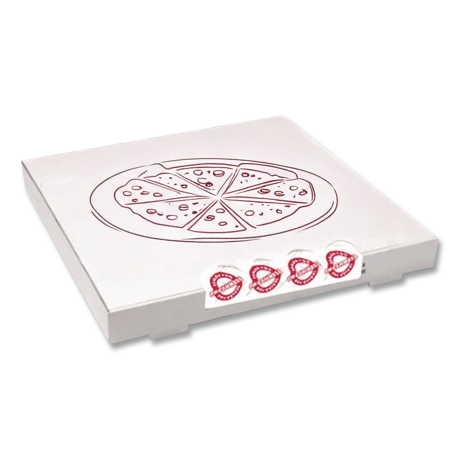 Tamper Seal Label, 1.88 x 6, Red/White, 500/Roll, 4 Rolls/Carton